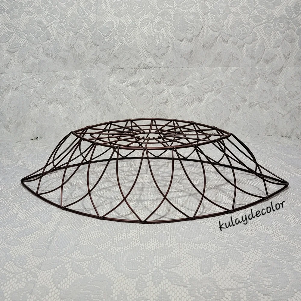 Vintage Large Metal Wire Fruit Basket 17.25